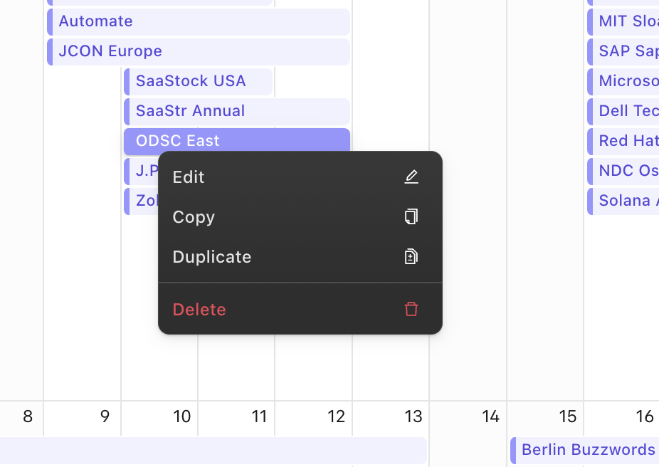 A Better Way to Create and Update Events